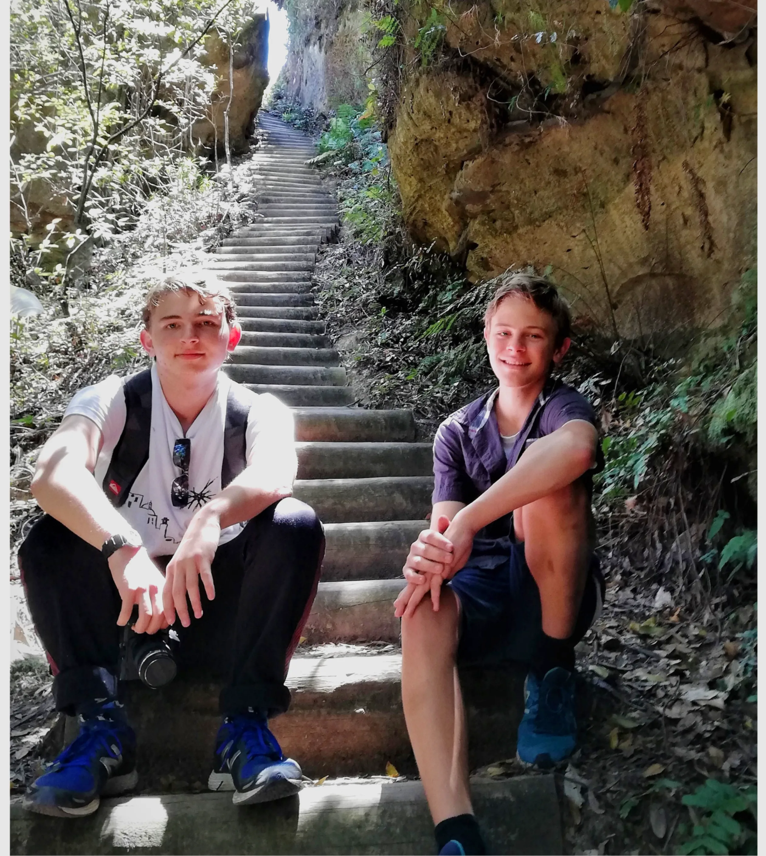 Two teenagers on their own path