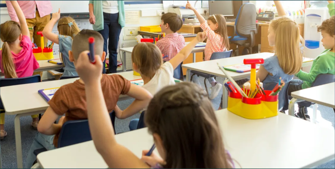 Children in a classroom